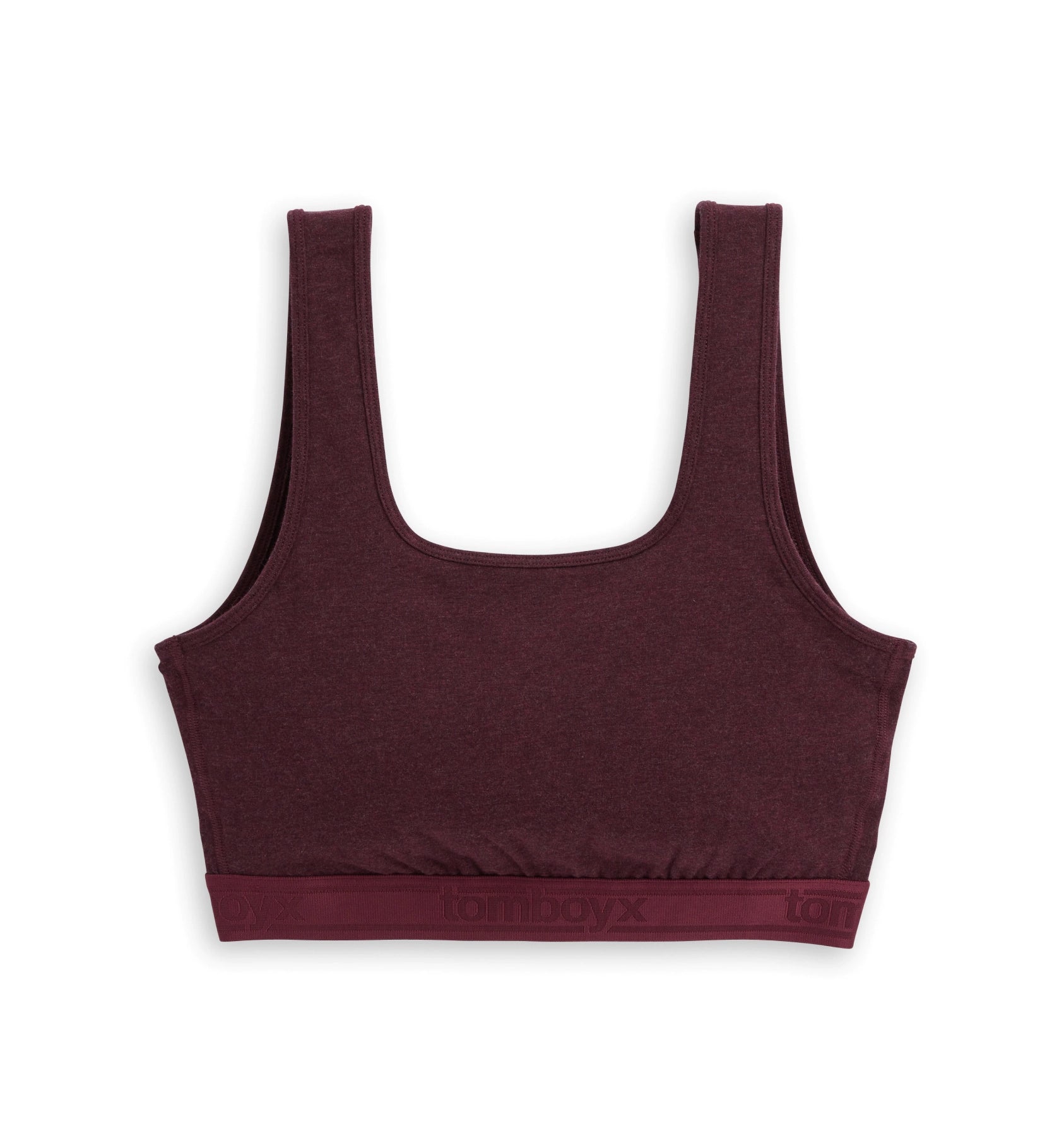 sleep bras with adjustable straps Straight Up Soft Bra - Black Cherry Heather