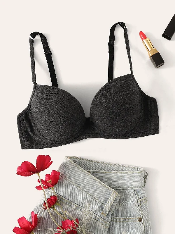 Bra with anti - bacterial properties for a hygienic fit​ Adjustable Strap Underwire Bra
