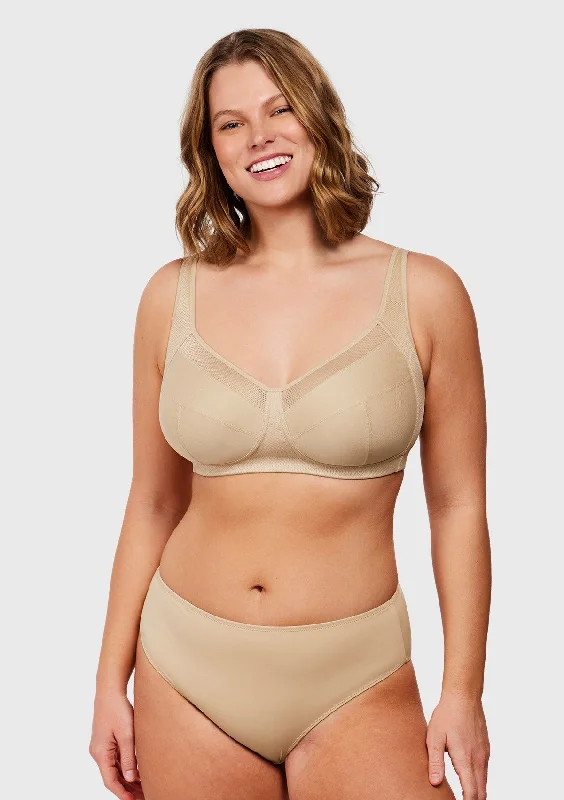 Unpadded bras for a natural and lightweight feel AiryComfort Full Coverage Unlined WireFree Minimizer Bra Unpadded bras for a natural and lightweight feel AiryComfort Full Coverage Unlined WireFree Minimizer Bra
