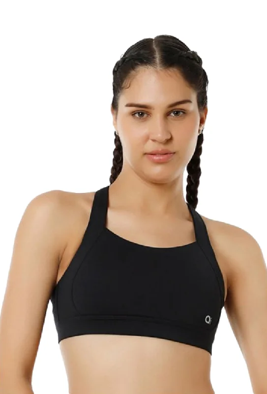 Bra with a quarter - cup design for a very revealing style AMANTE BRA-ABR98801 Energize High Impact Round Neck Sports Bra Bra with a quarter - cup design for a very revealing style AMANTE BRA-ABR98801 Energize High Impact Round Neck Sports Bra
