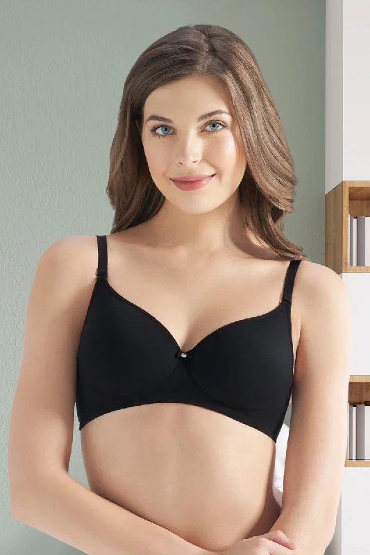 Bra with a racerback design for better mobility AMANTE-BRA78201 All Day Smooth Comfort Padded & Non-wired Bra Bra with a racerback design for better mobility AMANTE-BRA78201 All Day Smooth Comfort Padded & Non-wired Bra