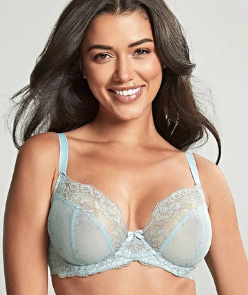 Convertible bras with adjustable straps for versatile styling Ana Plunge Bra In Ash Rose & Blue - Panache Convertible bras with adjustable straps for versatile styling Ana Plunge Bra In Ash Rose & Blue - Panache