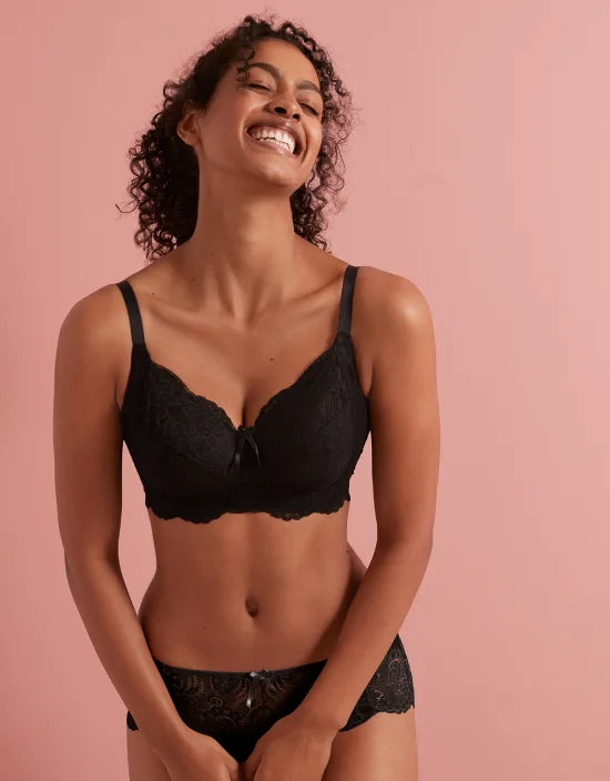 Bra with a multi - way strap system for different outfits Andorra Non Wired Bra In Black - Panache Bra with a multi - way strap system for different outfits Andorra Non Wired Bra In Black - Panache