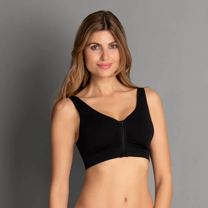 Front - closure bras for easy on and off Anita Mastectomy Bra Front Closure in Black Front - closure bras for easy on and off Anita Mastectomy Bra Front Closure in Black
