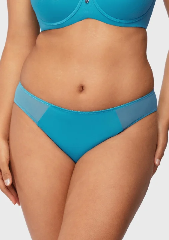 Bra with an anti - itch lining for added comfort​ Aria Mesh Side Bikini Underwear
