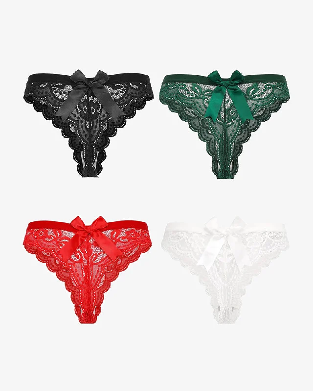 Bra with a high - cut cup for more coverage and support Lace Bow Panties T Back Low Waist Thong Bra with a high - cut cup for more coverage and support Lace Bow Panties T Back Low Waist Thong