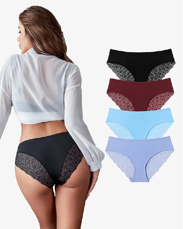 Bra with anti - bacterial properties for a hygienic fit Lace Panties No Show Hipster V-Waist Hipster Bra with anti - bacterial properties for a hygienic fit Lace Panties No Show Hipster V-Waist Hipster