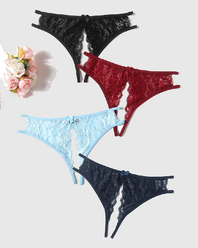 Padded bras to increase cup size and enhance shape Lace Panties Floral Lace Briefs with Bow Padded bras to increase cup size and enhance shape Lace Panties Floral Lace Briefs with Bow