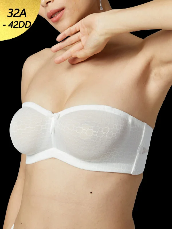 Bra with adjustable hooks for a customized fit Breathable Lace Strapless Push Up Bras with Invisible Straps Bra with adjustable hooks for a customized fit Breathable Lace Strapless Push Up Bras with Invisible Straps