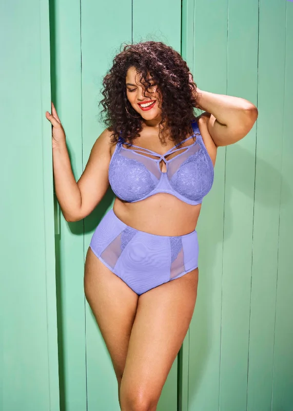 Bra with a hypoallergenic lining for sensitive skin Brianna Underwired Plunge Bra In Jacaranda - Elomi Bra with a hypoallergenic lining for sensitive skin Brianna Underwired Plunge Bra In Jacaranda - Elomi