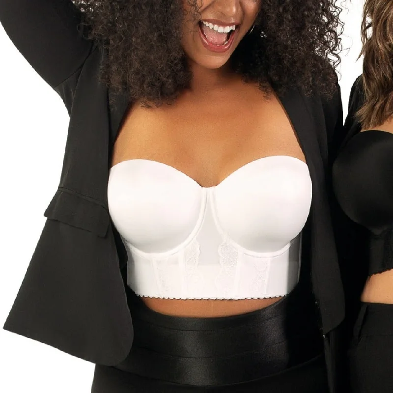 Bra with a contoured cup for a natural - looking shape Elissa Bustier Bra In Pearl White - Parfait Bra with a contoured cup for a natural - looking shape Elissa Bustier Bra In Pearl White - Parfait