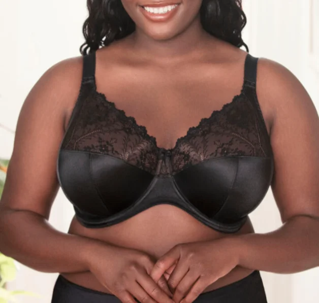 Wireless bras for ultimate comfort and freedom​ Cassie Full Cup in Black - Goddess