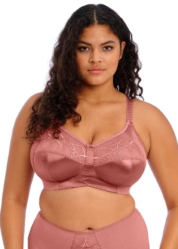 Bra with a built - in underwire for enhanced support Cate Non-Wired Soft Cup Bra In Rosewood - Elomi Bra with a built - in underwire for enhanced support Cate Non-Wired Soft Cup Bra In Rosewood - Elomi