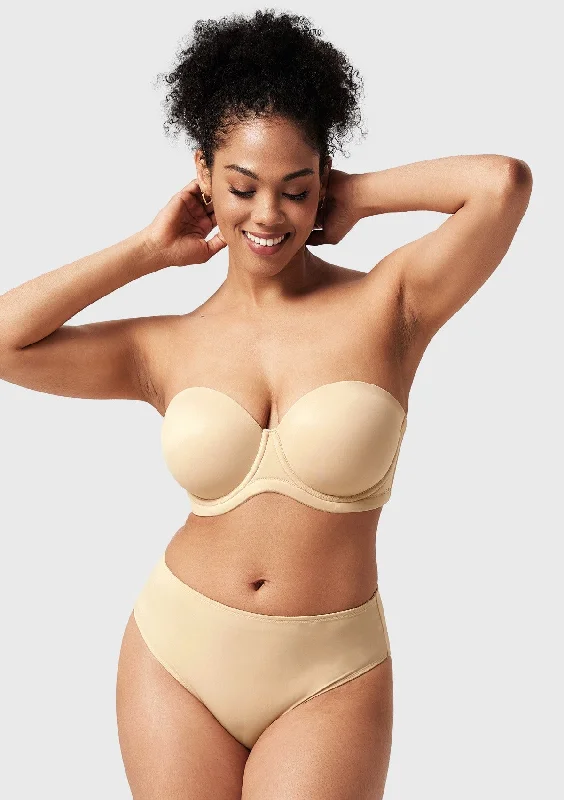 Padded bras to increase cup size and enhance shape Classic Comfort Multiway Lightly Padded Underwire Strapless Bra Padded bras to increase cup size and enhance shape Classic Comfort Multiway Lightly Padded Underwire Strapless Bra