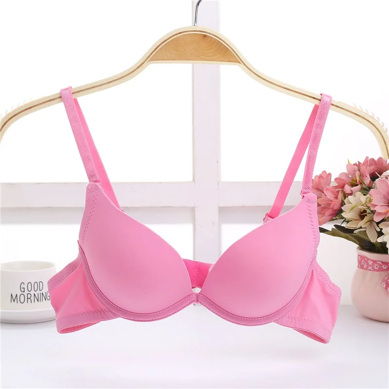 Bra with a plus - size padded strap for reduced shoulder strain​ Classical Push Up Bras for Small Bust Invisible Underwire Bras