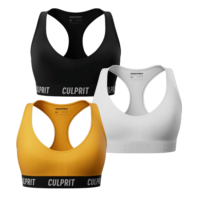 Bra with a polyester - lined cup for durability and moisture - wicking ComfyBra™ N°2 Bundle 3-Pack Bra with a polyester - lined cup for durability and moisture - wicking ComfyBra™ N°2 Bundle 3-Pack