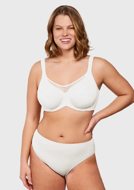 Demi - cup bras for a sexy and revealing look CoolComfort Smoothing Full Coverage Unlined Underwire Minimizer Bra Demi - cup bras for a sexy and revealing look CoolComfort Smoothing Full Coverage Unlined Underwire Minimizer Bra