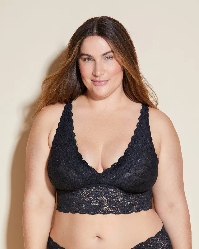 Plus - size bras designed for larger cup sizes and fuller figures COSABELLA NEVER1387P Never Say Never Extended Plungie Longline Bralette Plus - size bras designed for larger cup sizes and fuller figures COSABELLA NEVER1387P Never Say Never Extended Plungie Longline Bralette