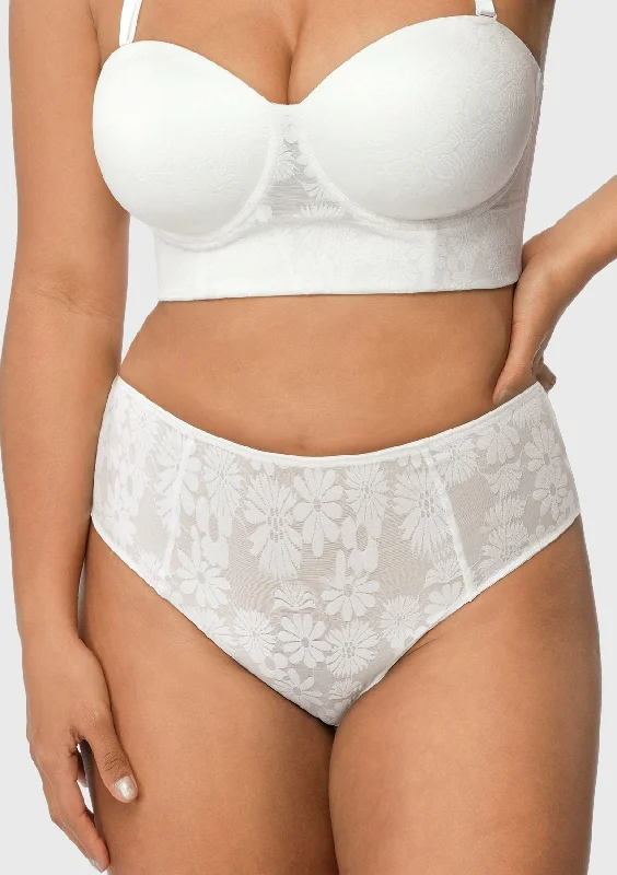 Bra with a mesh panel for added breathability Daisy High-Rise Soft Comfort Lace Brief Underwear Bra with a mesh panel for added breathability Daisy High-Rise Soft Comfort Lace Brief Underwear