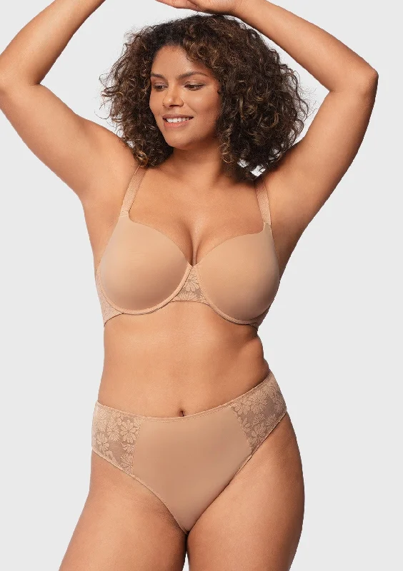 Bra with a gel - filled cup for extra comfort and support Daisy Smooth Lace Lightly Padded Racerback Underwire T-shirt Bra Bra with a gel - filled cup for extra comfort and support Daisy Smooth Lace Lightly Padded Racerback Underwire T-shirt Bra