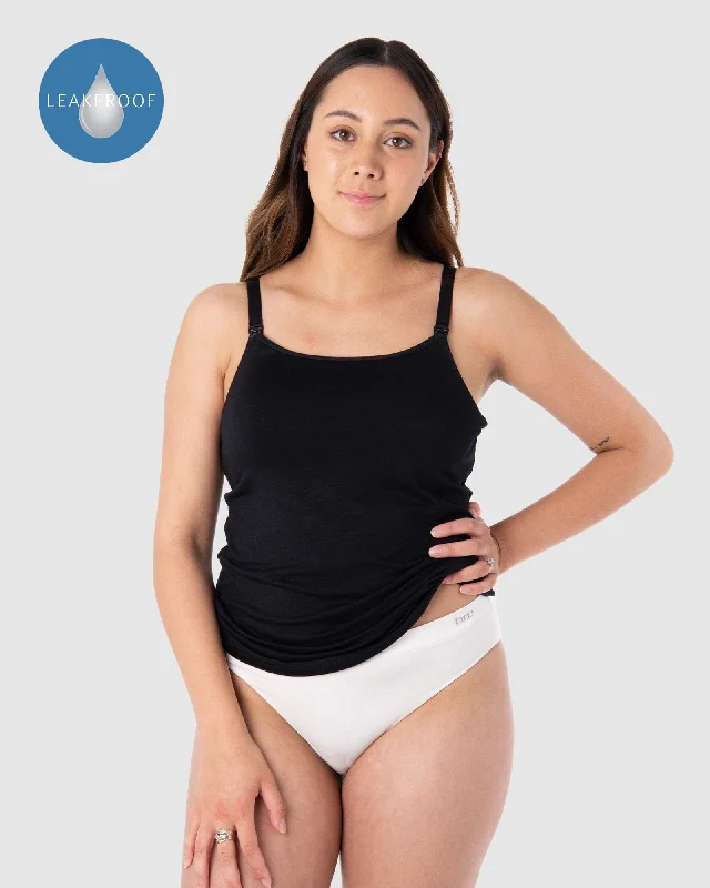Bra with a contour memory foam cup for a natural look EMBRACE LEAKPROOF CONTOUR CAMI BLACK Bra with a contour memory foam cup for a natural look EMBRACE LEAKPROOF CONTOUR CAMI BLACK