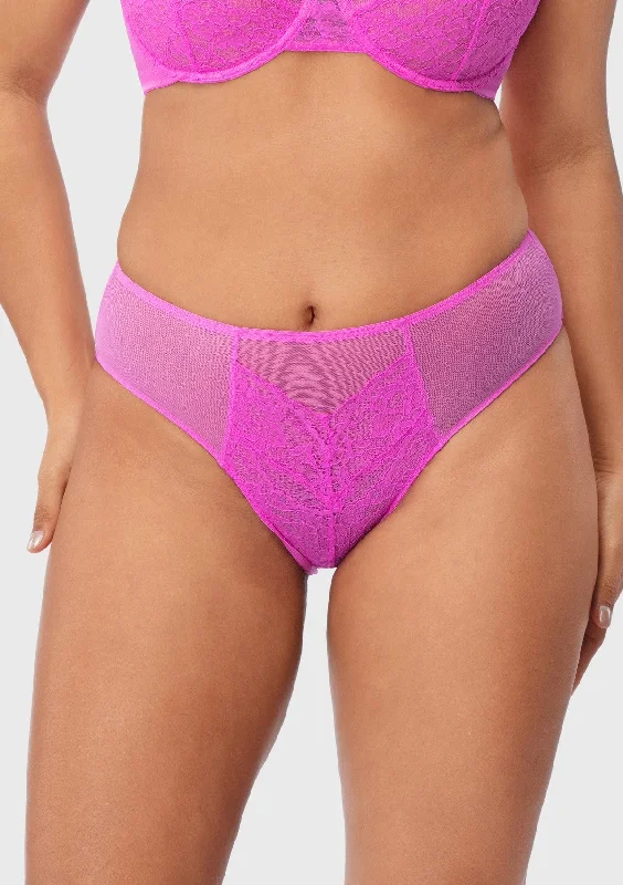 Bra with a plus - size padded strap for reduced shoulder strain Enchante High-Rise Barbie Pink Lace Brief Underwear Bra with a plus - size padded strap for reduced shoulder strain Enchante High-Rise Barbie Pink Lace Brief Underwear