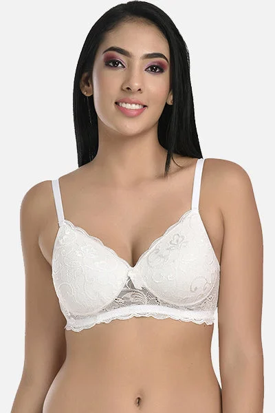 Maternity bras for expectant mothers' changing needs FIMS Fashion Women Cotton Blend Floral Lace Padded Bra Pack of 1 White Maternity bras for expectant mothers' changing needs FIMS Fashion Women Cotton Blend Floral Lace Padded Bra Pack of 1 White