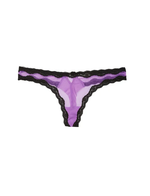 Shaper camisole for a smooth silhouette under tops​ Fleur du Mal Sheer Tulle Thong