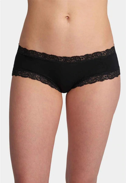 Bra with a high - cut cup for more coverage and support Fleur't Iconic Boyshort in Black Bra with a high - cut cup for more coverage and support Fleur't Iconic Boyshort in Black