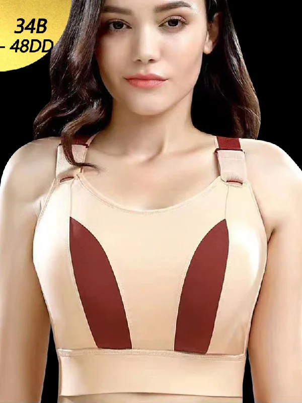 Bra with a quarter - cup design for a very revealing style Full Coverage High Impact Running Fitness Sport Bra Bra with a quarter - cup design for a very revealing style Full Coverage High Impact Running Fitness Sport Bra