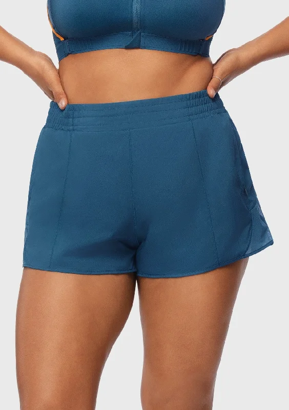 Bra with a contour memory foam cup for a natural look​ Speed Race Mid Waist Quick-Dry Running Shorts