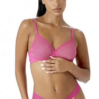 Bra with a gel - filled cup for extra comfort and support Glossies Sheer Bra In Magenta - Gossard Bra with a gel - filled cup for extra comfort and support Glossies Sheer Bra In Magenta - Gossard