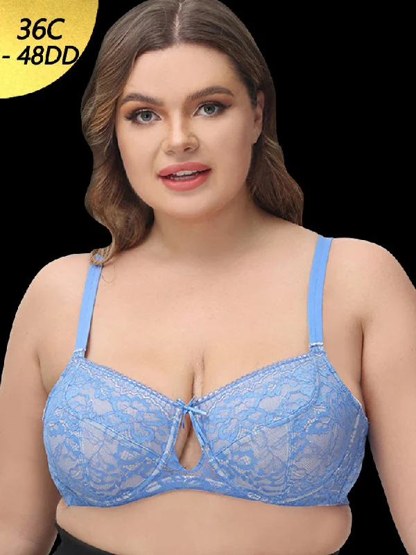 Bra with a matte finish for a more subdued appearance Jacquard Floral Lace Thin Full Coverage Push Up Bra Bra with a matte finish for a more subdued appearance Jacquard Floral Lace Thin Full Coverage Push Up Bra