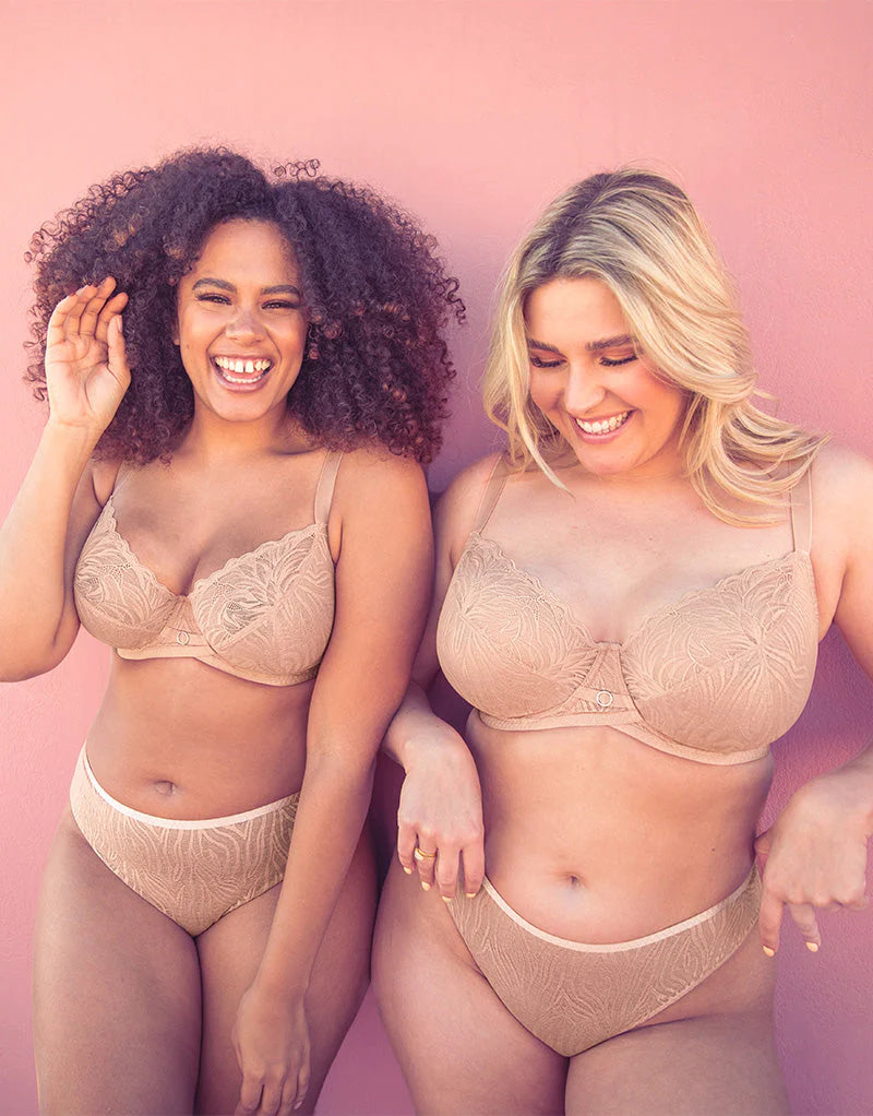 Bra with a solid color for a classic and versatile option Lace Daze Balcony Bra In Latte - Curvy Kate Bra with a solid color for a classic and versatile option Lace Daze Balcony Bra In Latte - Curvy Kate
