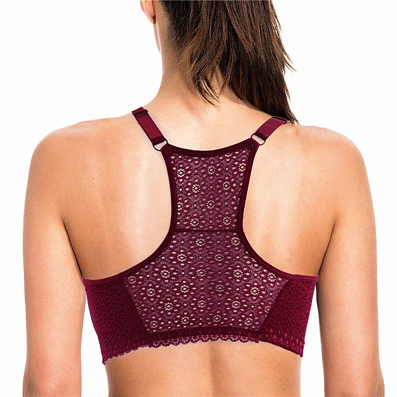 Bralettes for a trendy and comfortable alternative Lace Racer Back Push Up Bra Racerback Bras Bralettes for a trendy and comfortable alternative Lace Racer Back Push Up Bra Racerback Bras