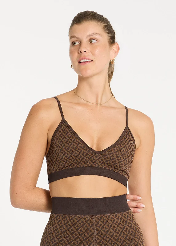 petite adjustable strap women sport bra Mindful Knit Bralette