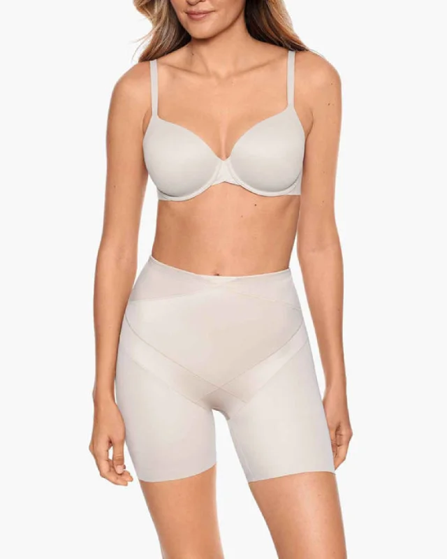 Shaper with a double - layer design for extra shaping Miralcesuit Shapwear Instant Tummy Tuck Waistline Bike Short - 2414 Shaper with a double - layer design for extra shaping Miralcesuit Shapwear Instant Tummy Tuck Waistline Bike Short - 2414
