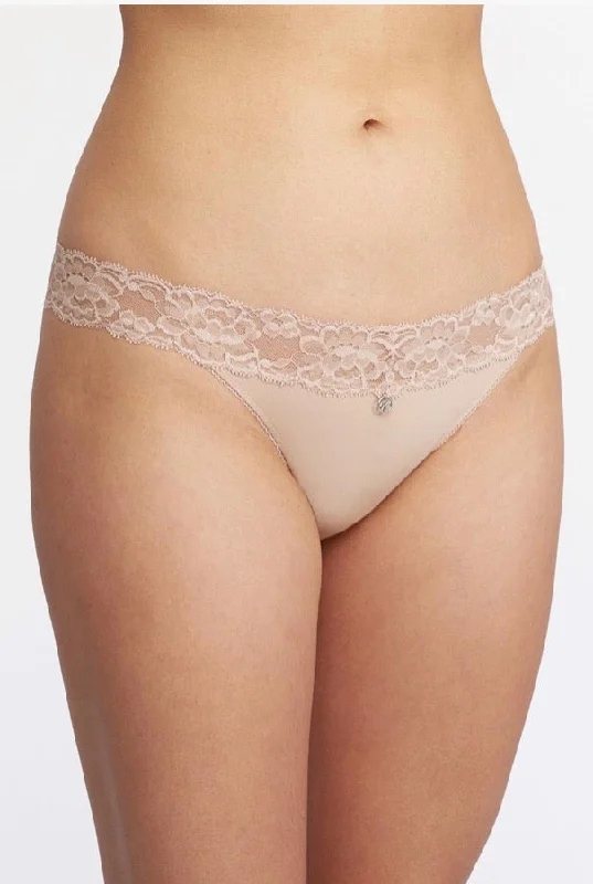 Bra with a single - strap design for a unique and modern style Montelle 9002 Thong in Nude Bra with a single - strap design for a unique and modern style Montelle 9002 Thong in Nude