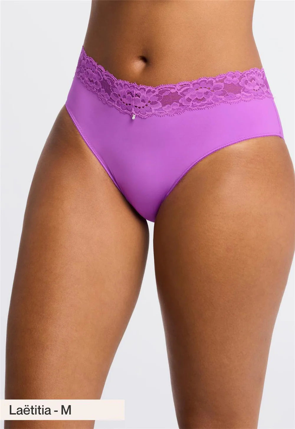 Bra with a plus - size wireless option for comfort​ Montelle 9004 Brief in Dahlia