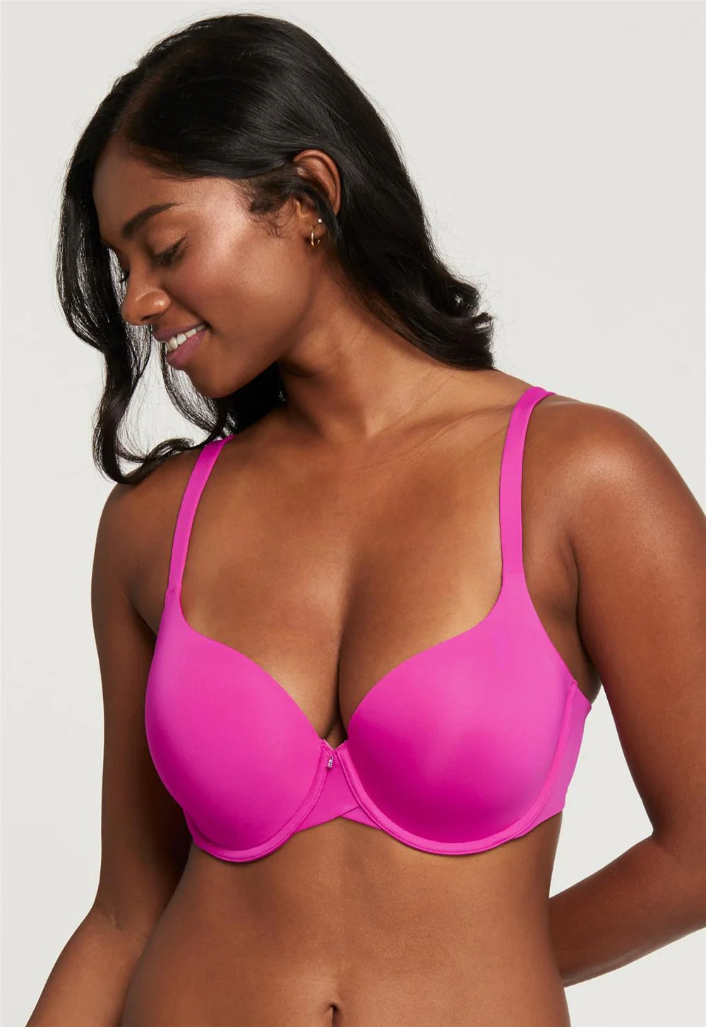 Bra with a plunge neckline for low - cut tops MONTELLE 9310 PURE T-SHIRT BRA IN WATERMELON Bra with a plunge neckline for low - cut tops MONTELLE 9310 PURE T-SHIRT BRA IN WATERMELON