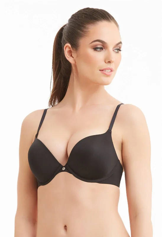 Bra with a removable padding for customizable support MONTELLE 9315 PRODIGY ULTIMATE PUSH-UP BRA IN BLACK Bra with a removable padding for customizable support MONTELLE 9315 PRODIGY ULTIMATE PUSH-UP BRA IN BLACK