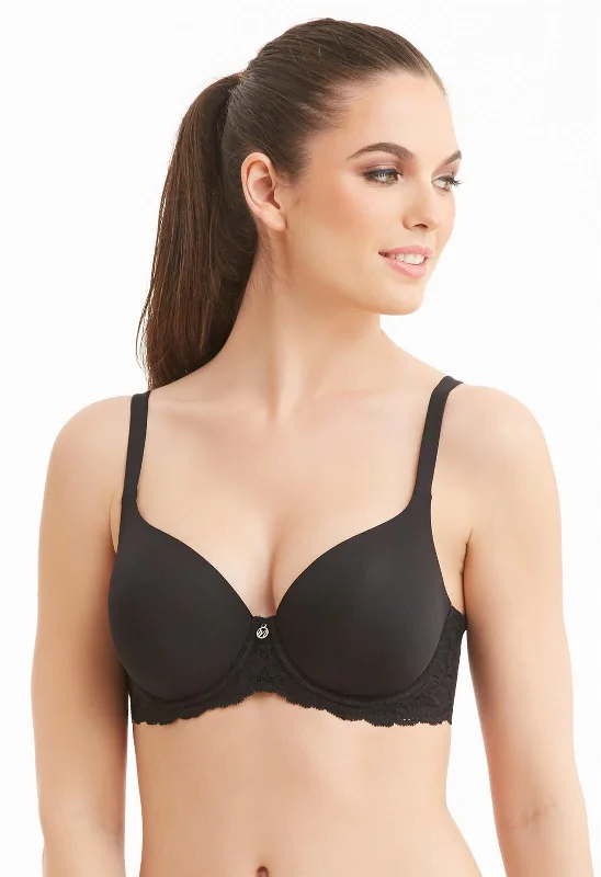 Seamless bras for a smooth and invisible look under clothes Montelle 9320 Pure Plus Full Coverage T-shirt Bra in Black Seamless bras for a smooth and invisible look under clothes Montelle 9320 Pure Plus Full Coverage T-shirt Bra in Black