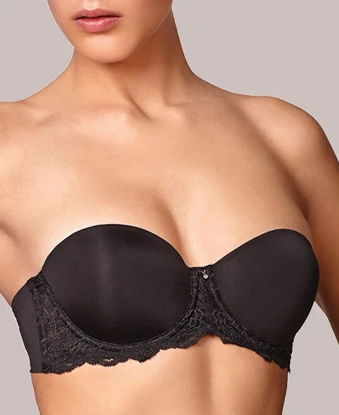 Bra with a gel - filled cup for extra comfort and support SALE Montelle 9019 Strapless in Black Bra with a gel - filled cup for extra comfort and support SALE Montelle 9019 Strapless in Black