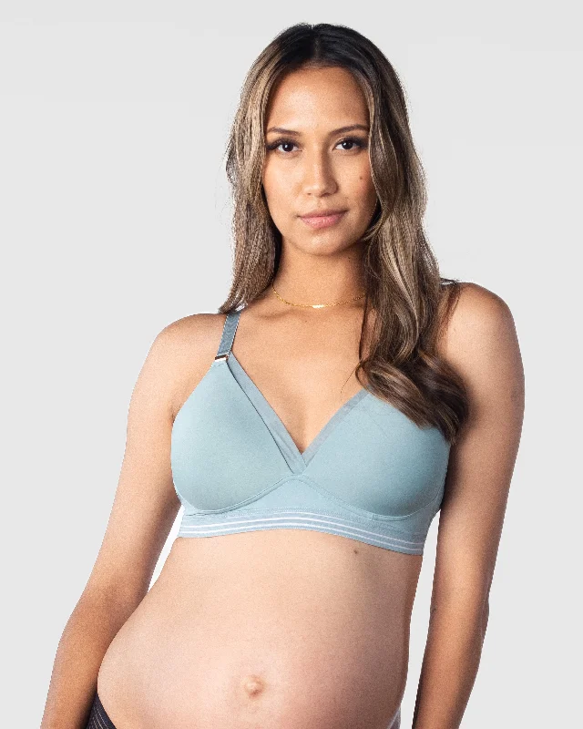 Bra with a silk - lined cup for a luxurious texture AMBITION T-SHIRT SAGE CONTOUR NURSING BRA - WIREFREE Bra with a silk - lined cup for a luxurious texture AMBITION T-SHIRT SAGE CONTOUR NURSING BRA - WIREFREE