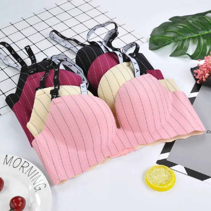Bra with a cotton - lined cup for a natural and soft feel One-Piece Bra Wire Free Palm Massage Push Up Bras Underwear Bra with a cotton - lined cup for a natural and soft feel One-Piece Bra Wire Free Palm Massage Push Up Bras Underwear