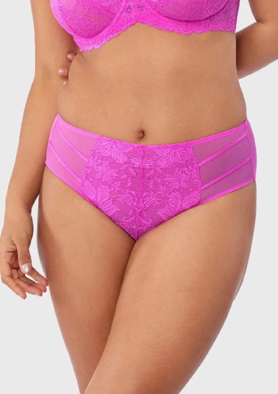 Bra with wide straps for added comfort and weight distribution Pretty In Petals High-Rise Barbie Pink Lace Brief Underwear Bra with wide straps for added comfort and weight distribution Pretty In Petals High-Rise Barbie Pink Lace Brief Underwear