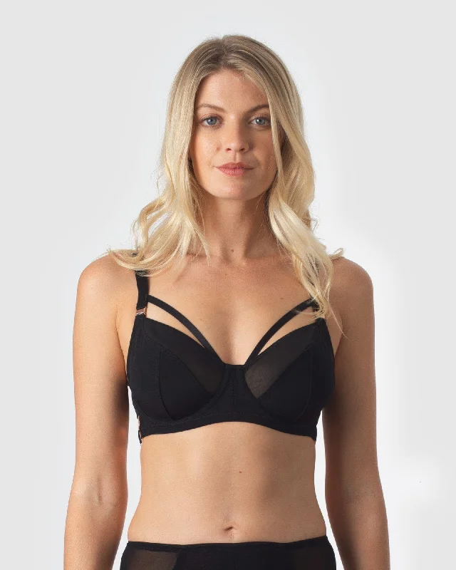 Lace bras for a feminine and elegant touch PROVOCATEUR NON PADDED BLACK NURSING BRA - FLEXI UNDERWIRE Lace bras for a feminine and elegant touch PROVOCATEUR NON PADDED BLACK NURSING BRA - FLEXI UNDERWIRE