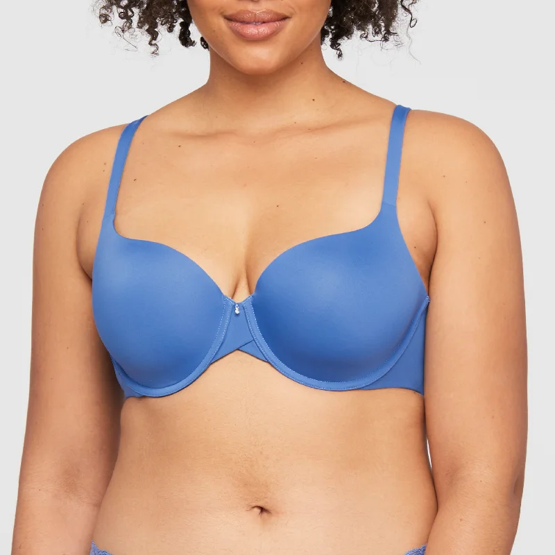 Bra with a mesh - lined cup for better breathability Pure Demi T-Shirt Bra In Riviera - Montelle Bra with a mesh - lined cup for better breathability Pure Demi T-Shirt Bra In Riviera - Montelle