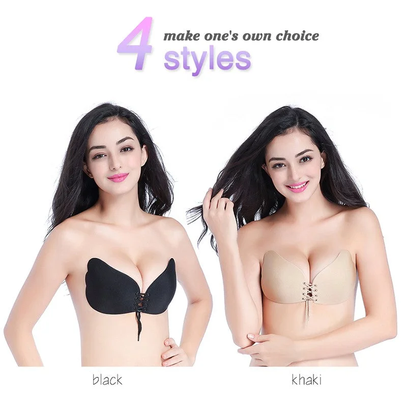 Bra with a matte finish for a more subdued appearance Push Up Bra-Silicone Strapless Invisible Bra Bra with a matte finish for a more subdued appearance Push Up Bra-Silicone Strapless Invisible Bra