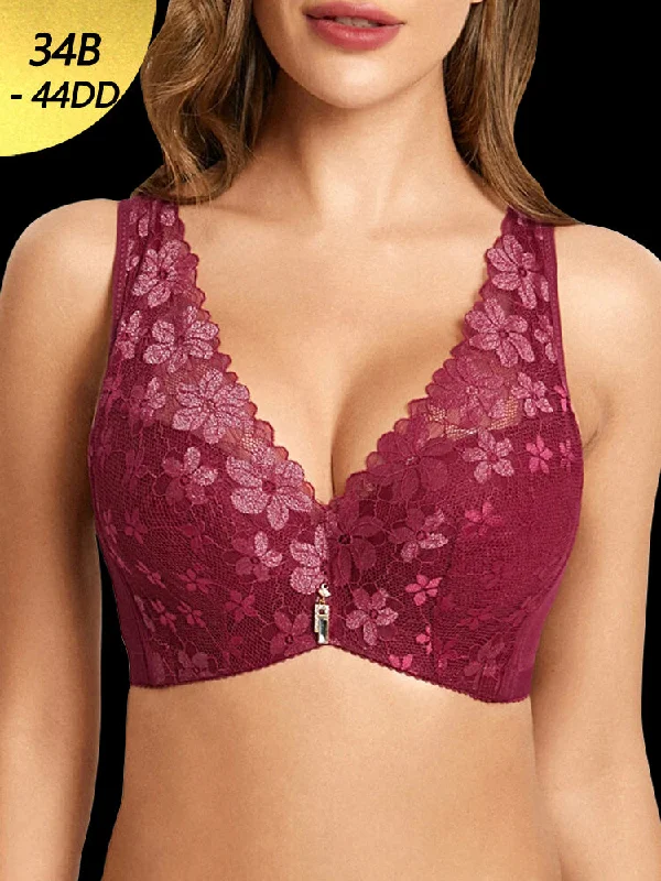 Cotton bras known for breathability and softness Push Up Lace Breathable Wide Shoulder Straps Bras Cotton bras known for breathability and softness Push Up Lace Breathable Wide Shoulder Straps Bras